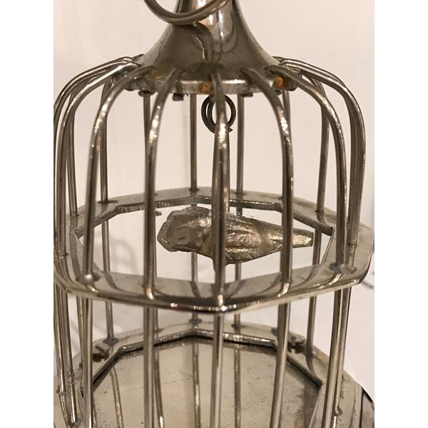 鳥かご ミニチュア オブジェ シルバー 吊り下げ 置き型 Birdcage
