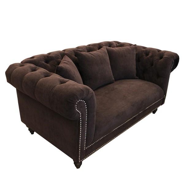 ソファー ソファ 2人掛け sofa チェスターフィールドソファ グレー