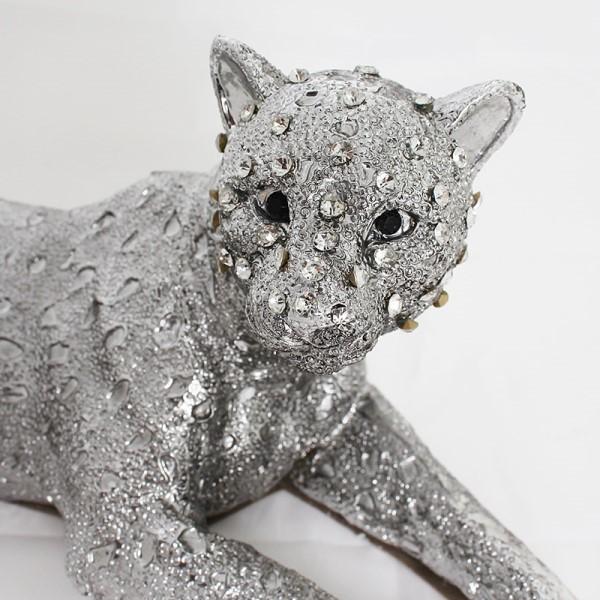 豹の置物 置物 ヒョウ 置き物 オブジェ インテリア雑貨 おしゃれ