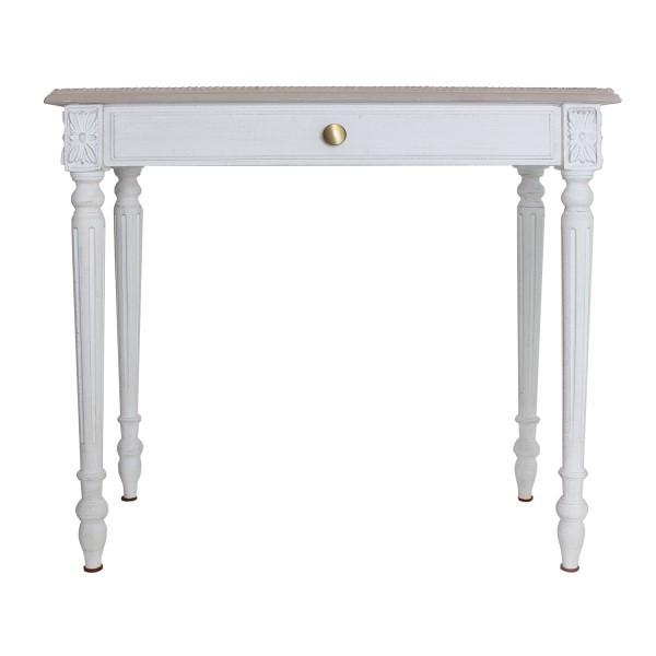 アンティーク風・シャビーシック・デスク・シャビーホワイト シャビー調 デスク/アンティーク調デスク【幅100cm ホワイト