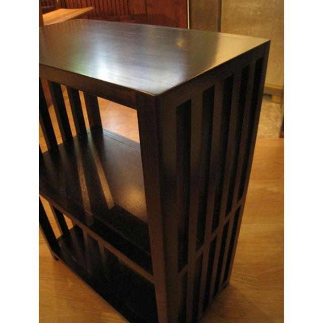 木製格子ラック ミニ おしゃれ 収納家具 オープンラック 2段