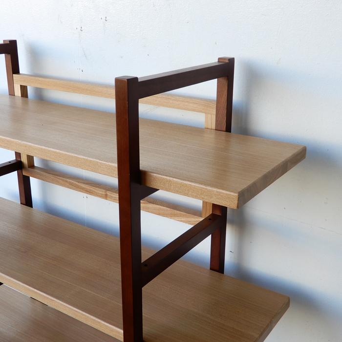 オープンシェルフ 幅120 高さ120 オープンラック 木製ラック 北欧