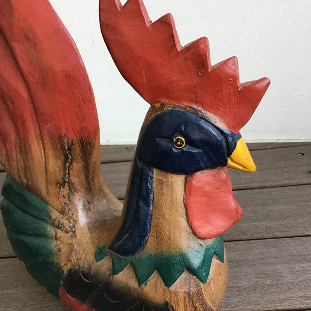 ニワトリ 木彫り 木製小物 置物 鶏 にわとり 鳥 酉 アカシア無垢 ニワトリ 木彫り 木製小物 置物 鶏 にわとり 鳥 酉 アカシア無垢