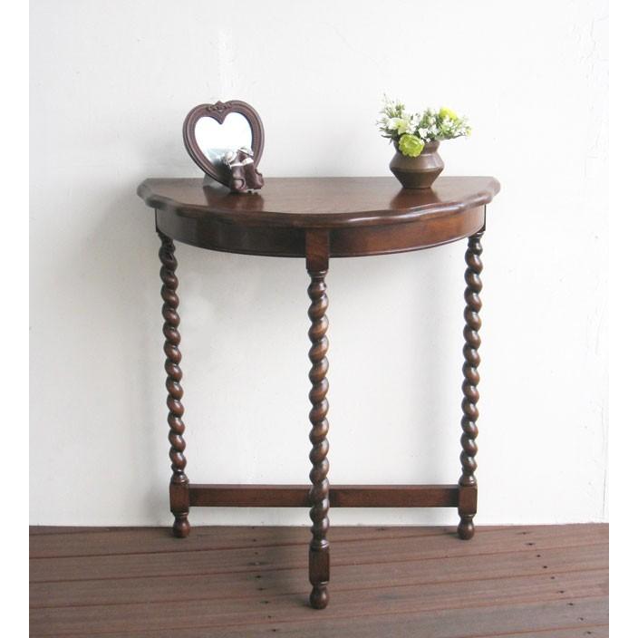 アンティーク調 猫脚コンソールテーブル＆スツール シャビーシック