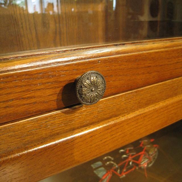 ガラスキャビネット 4段 キャビネット書棚 本棚 ブックケース