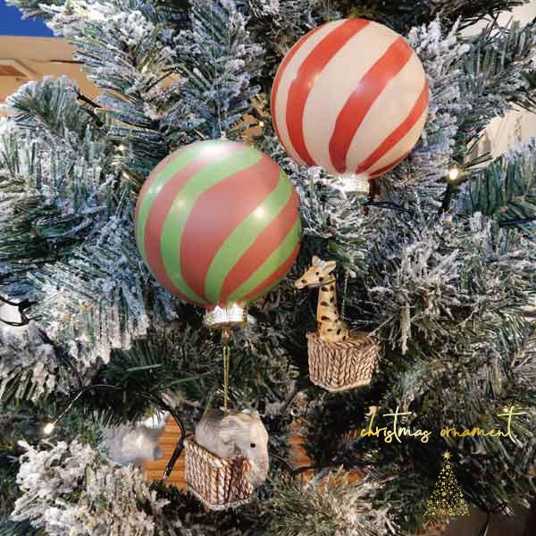 クリスマスオーナメント サーカス ジラフ/エレファント 装飾 動物 人形