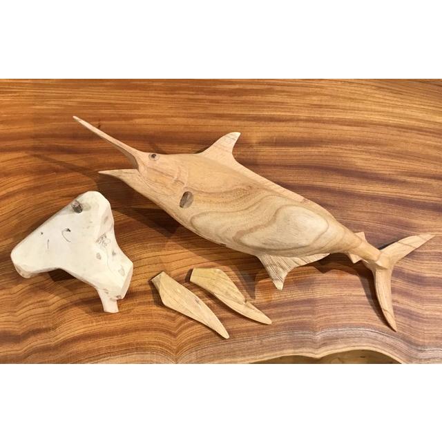 ウッドフィッシュ 木彫 オブジェ 魚 インテリア 置物 置き物 ウッドフィッシュ 木彫 オブジェ 魚 インテリア 置物 置き物