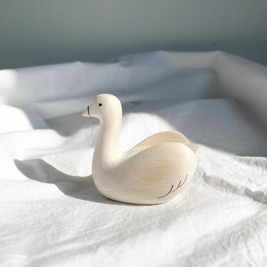 白鳥の木彫り 白鳥 はくちょう スワン swan 木彫り 置物 アニマル