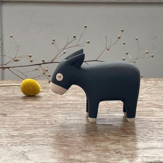 ロバの木彫り ロバ ろば donkey ドンキー 木彫り 置物 アニマル