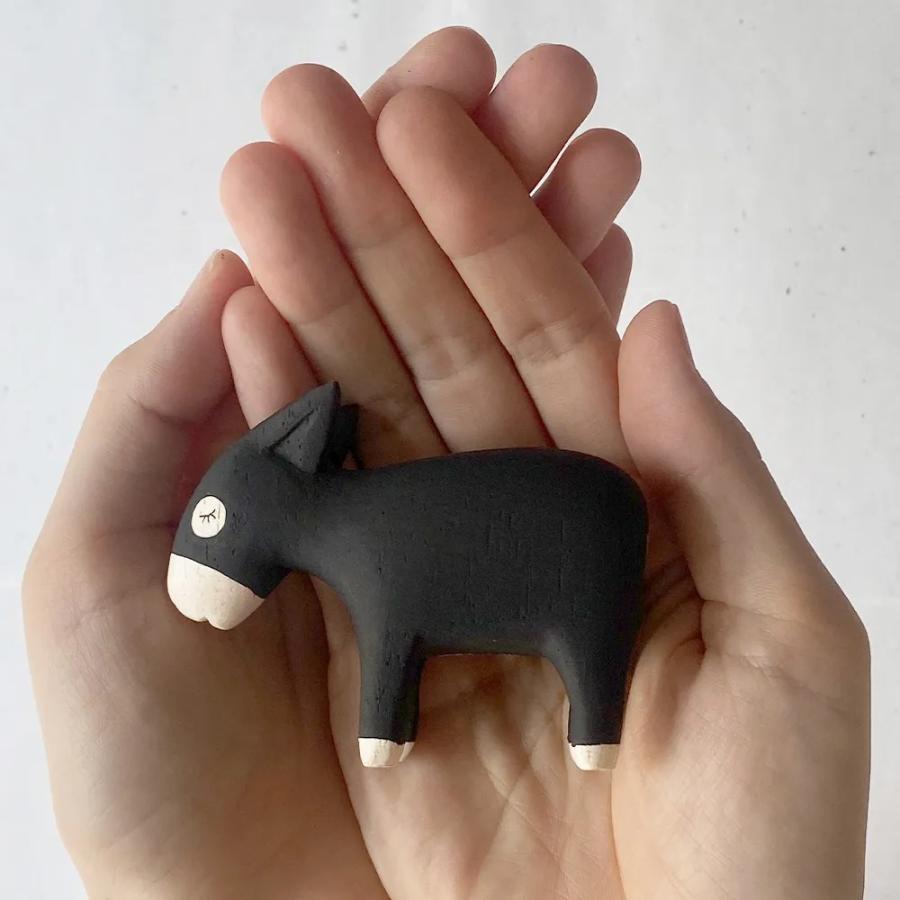 ロバの木彫り ロバ ろば donkey ドンキー 木彫り 置物 アニマル