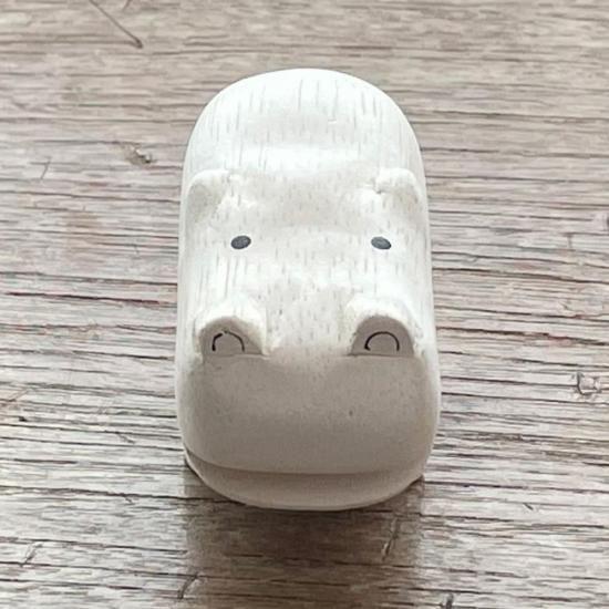 カバの木彫り かば カバ hippo ヒポポタマス 木彫り 置物 アニマル