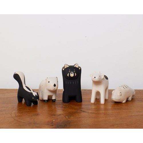 レッサーパンダ Red panda インテリア 置物 木彫り 木製 動物雑貨