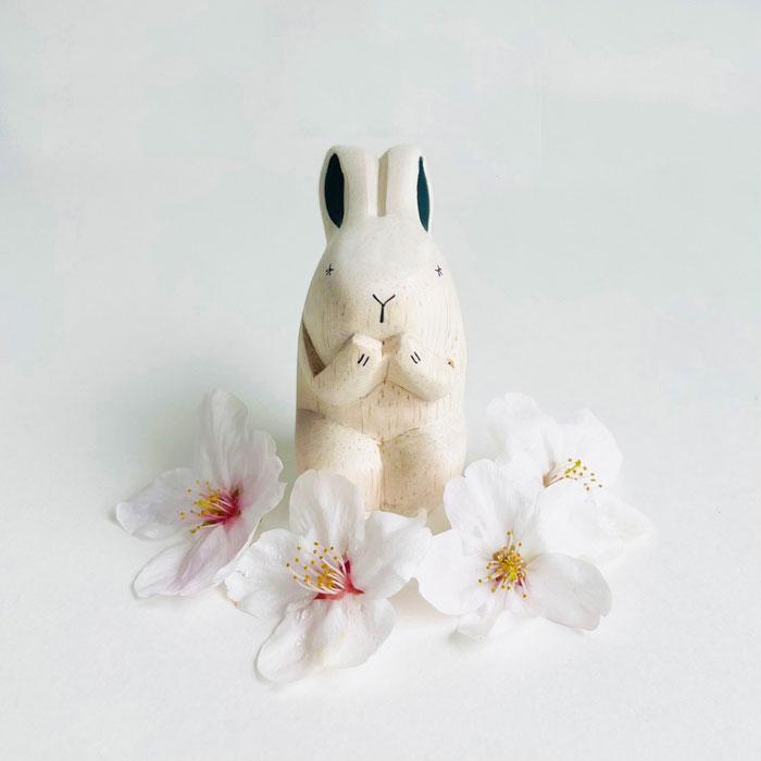 うさぎ ウサギ Rabbit インテリア 置物 木彫り 木製 動物雑貨 うさぎ ウサギ Rabbit インテリア 置物 木彫り 木製 動物雑貨