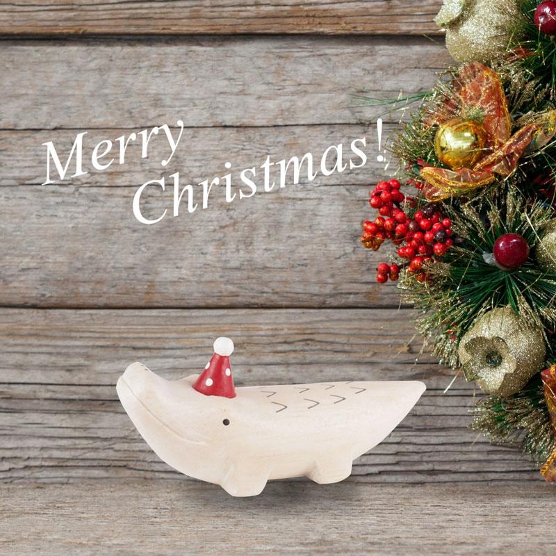 クリスマス 雑貨 X'mas 小物 置物 木彫り ワニ わに おしゃれ かわいい