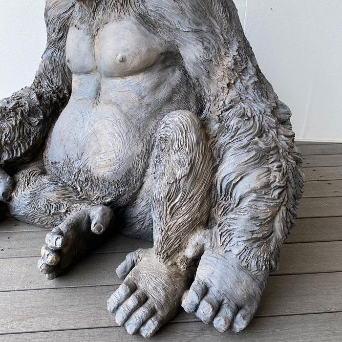 ゴリラ ごりら 動物 ディスプレイ オブジェ アニマル 大きい置物 特大