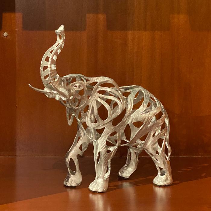 陶器 動物 ゾウ 置物 イタリア製 エレファント メタル エレファント 象 ぞう ゾウ elephant 置き物 玄関