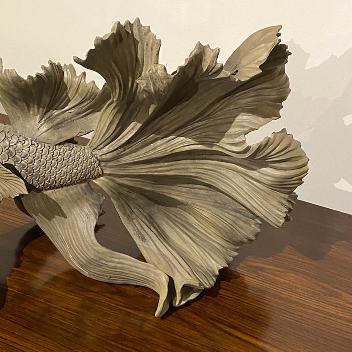 ベタの置物 ベタ 魚 金魚 フィッシュ おしゃれ オブジェ 樹脂 存在感