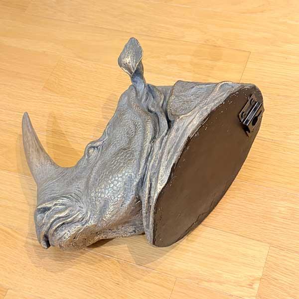 サイの壁掛け Rhino ライノー ライノ rhinoceros アニマルヘッド