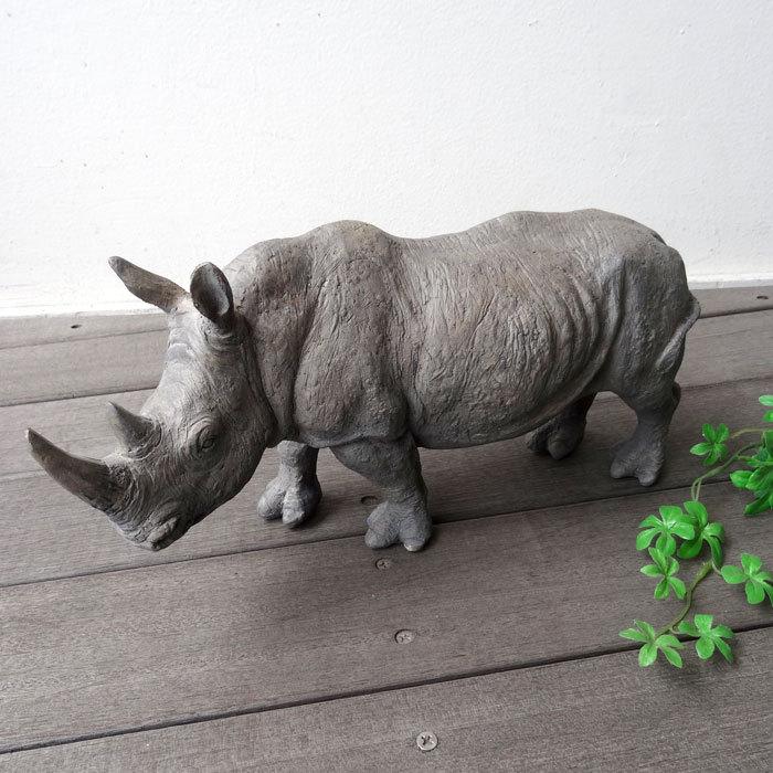 サイの置物 置物 rhino ライノ さい 風水 おしゃれ インテリア