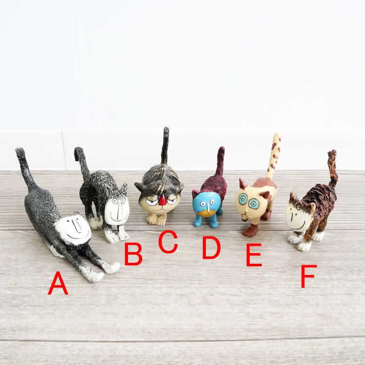 ネコ 猫 キャット Cat 置き物 6個セット6コセット 可愛い 置物 ネコ 猫 キャット Cat 置き物 6個セット6コセット 可愛い 置物
