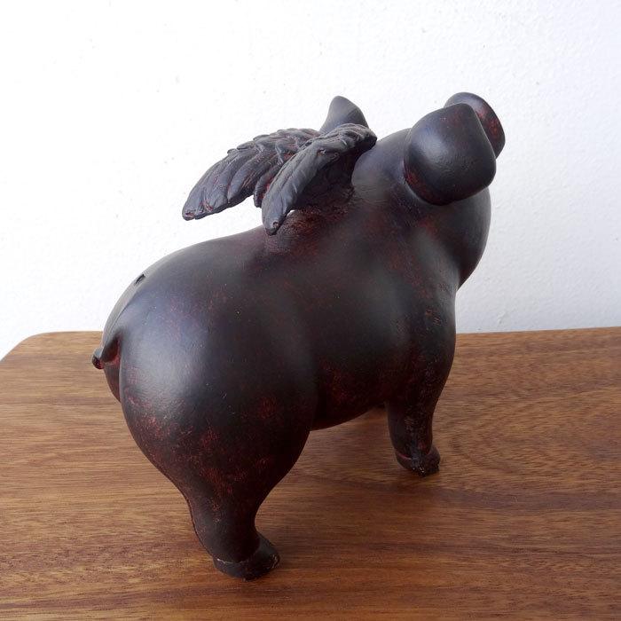 置物 インテリアオブジェ 天使 エンジェル かわいい ブタ ぶた 豚