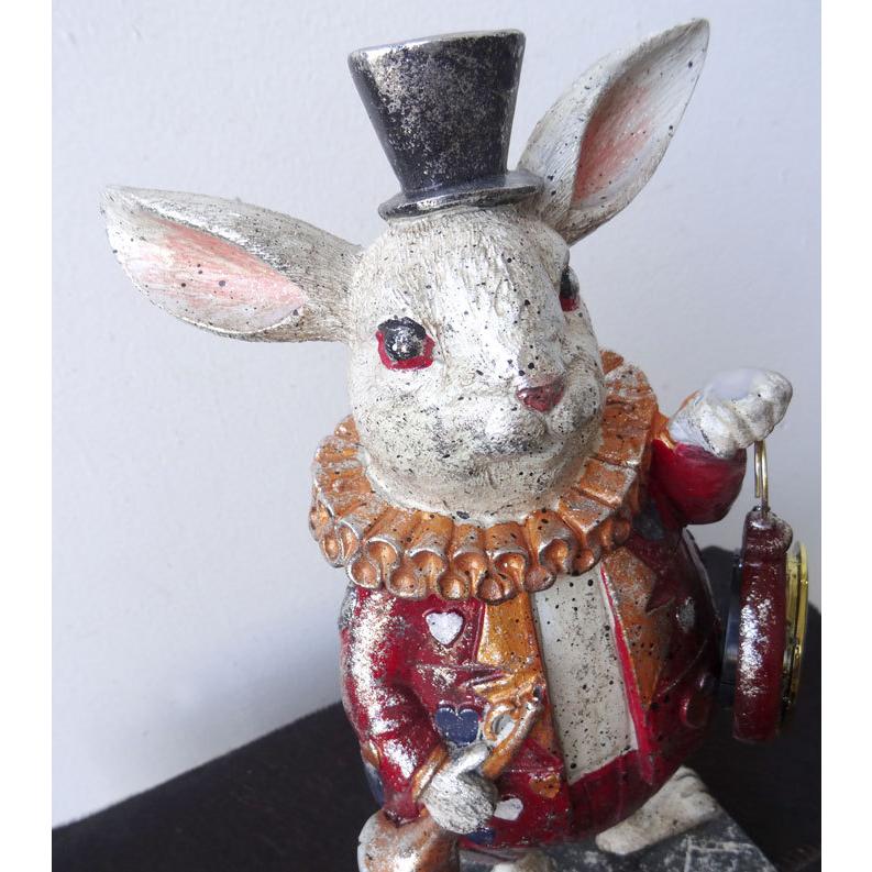 オブジェ 置物 おしゃれ うさぎ ウサギ ラビット アリス 童話 絵本
