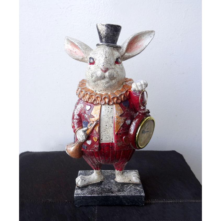 オブジェ 置物 おしゃれ うさぎ ウサギ ラビット アリス 童話 絵本