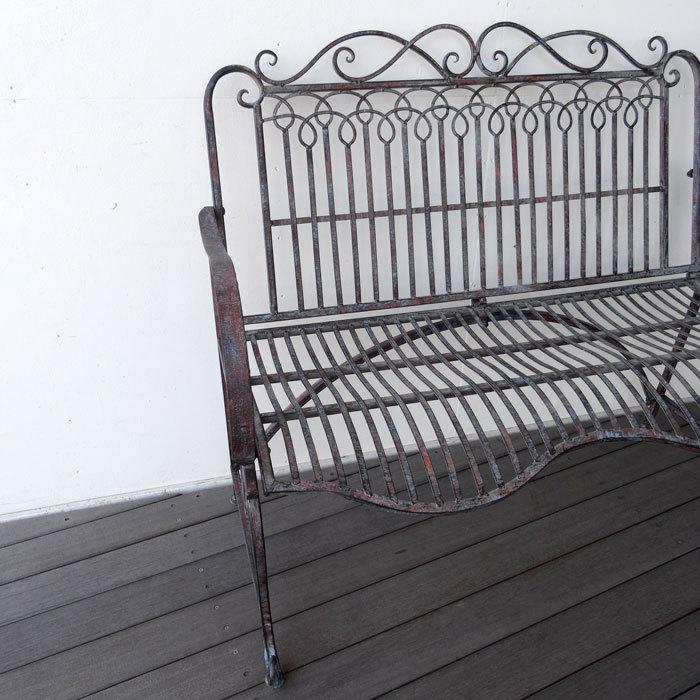 アンティーク　アイアンベンチ 楽天市場】【6ヶ月保証付】アイアンベンチ 公園 素敵 明日 夢想 ベンチ