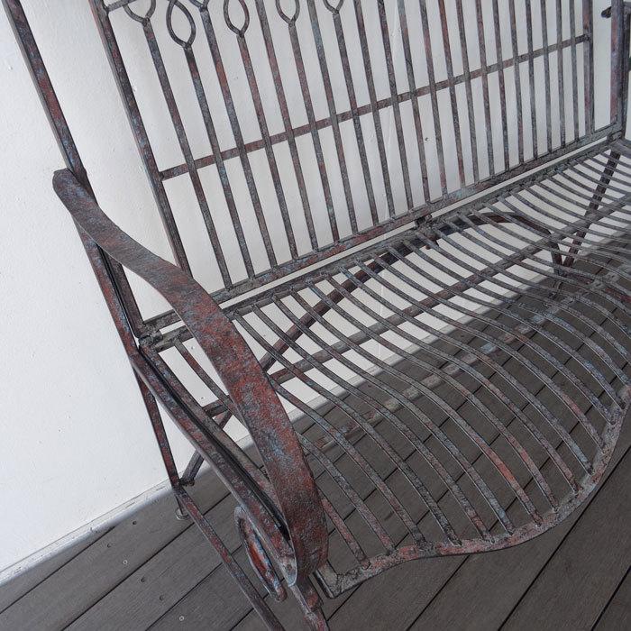 ベンチ ガーデンベンチ アイアン アンティーク調 ガーデンファニチャー