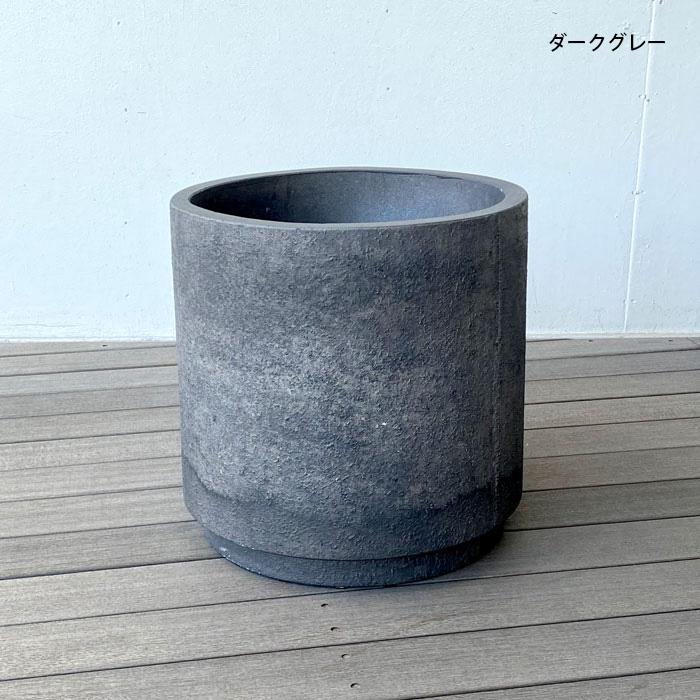 ファイバーセメント鉢 ダークグレー プランター 植木鉢 おしゃれ 鉢 鉢植え 軽量 シャビー ファイバー