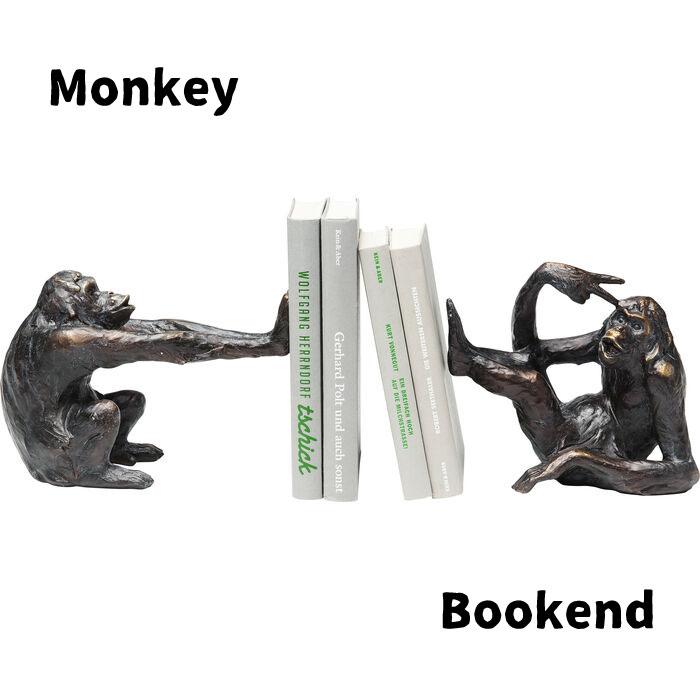 ブックエンド Monkey(2set) ブックスタンド 本立て サル Monkey さる