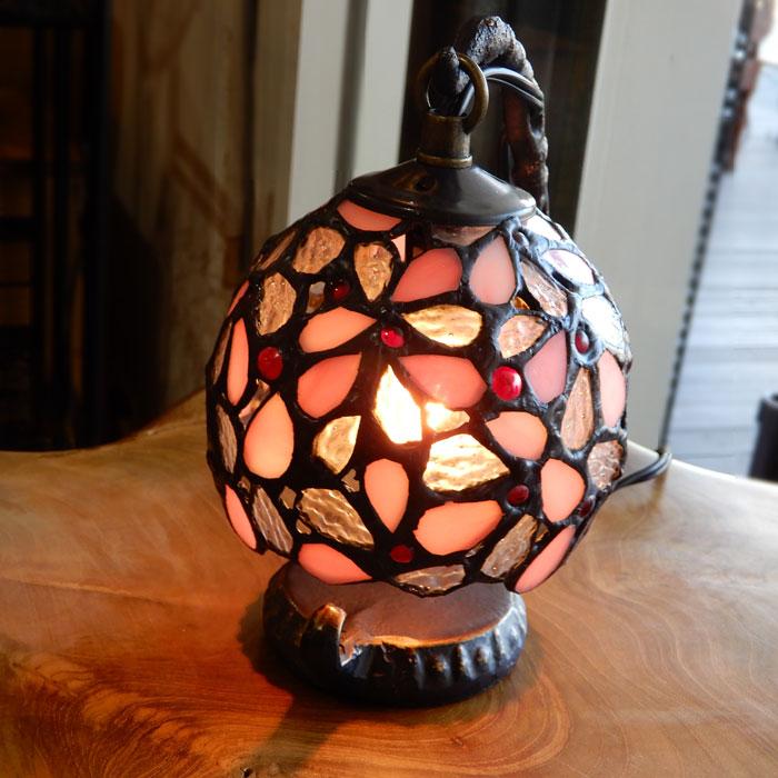 BLOOM ステンドグラスランプ PINK ステンドグラス ランプ ステンド