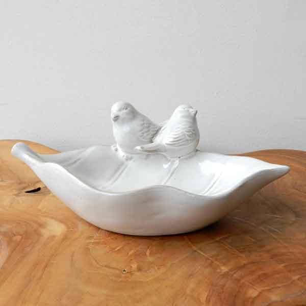 Pair of birds tray トレー トレイ インテリアトレイ 陶器 オブジェ