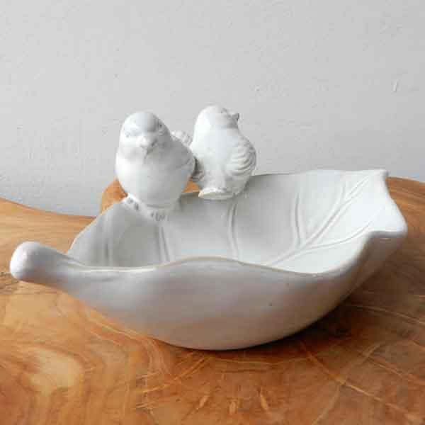 Pair of birds tray トレー トレイ インテリアトレイ 陶器 オブジェ