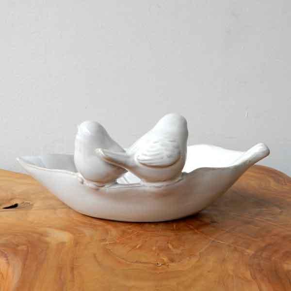 Pair of birds tray トレー トレイ インテリアトレイ 陶器 オブジェ