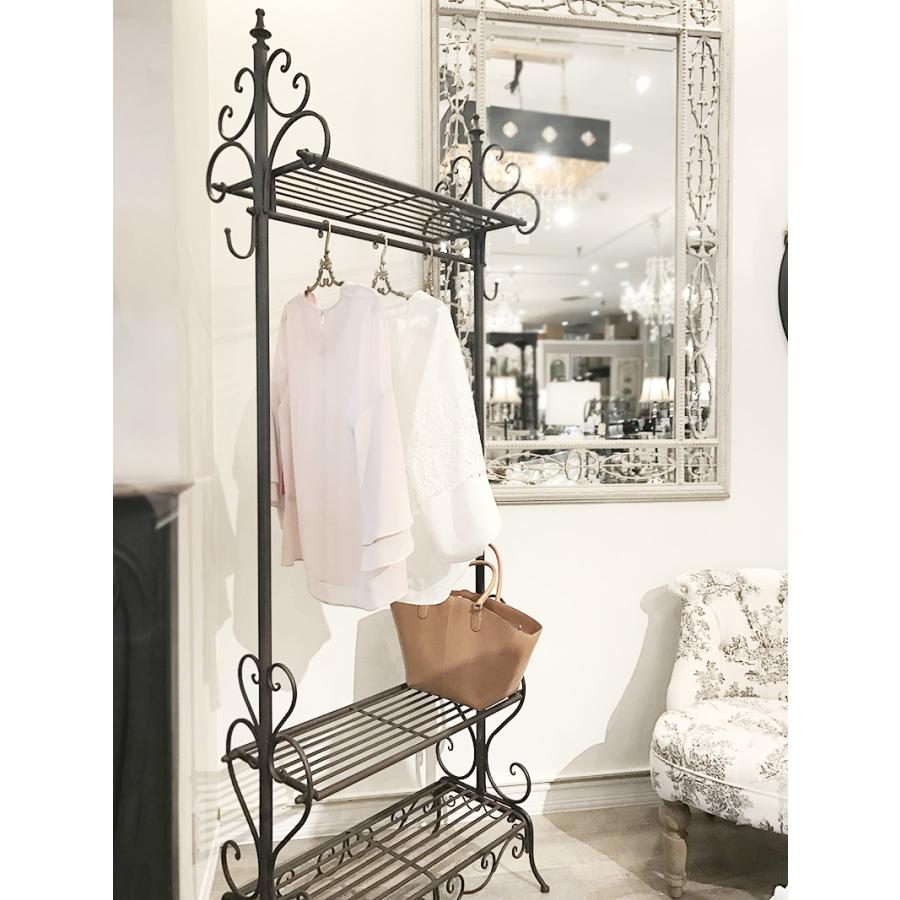 コートハンガー ハンガーラック コート掛け おしゃれ アイアン アンティーク 北欧 収納 棚付き 棚 Aj 477 S B 手づくり家具 ウッドギャラリー樹 通販 Yahoo ショッピング