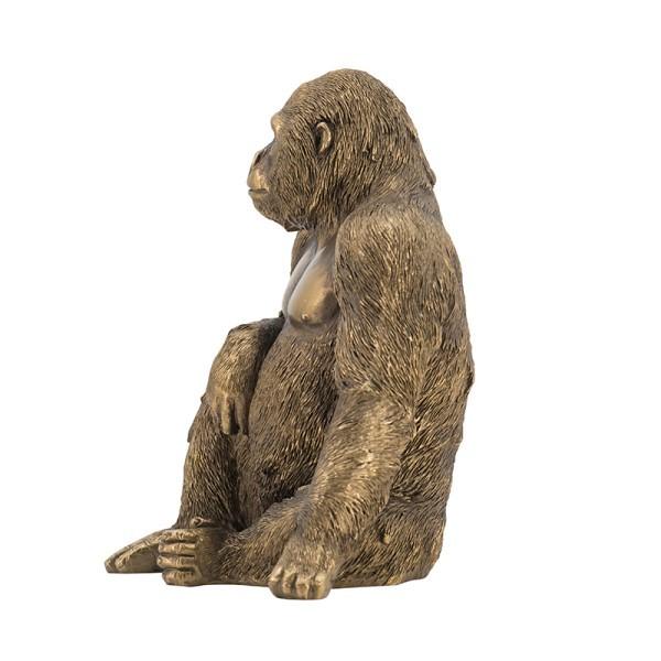 ゴリラ ごりら gorilla インテリア 置物 動物雑貨 ゴールド リアル