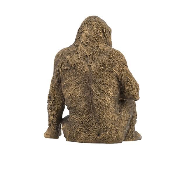 ゴリラ ごりら gorilla インテリア 置物 動物雑貨 ゴールド リアル