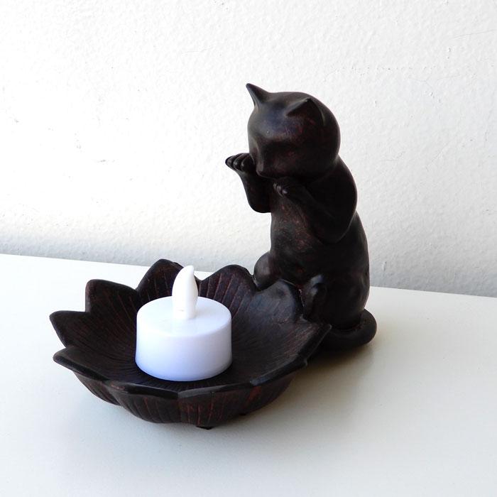 のぞき猫 ミニフラワーベース 小物入れ ネコグッズ 猫雑貨 ギフト プチ