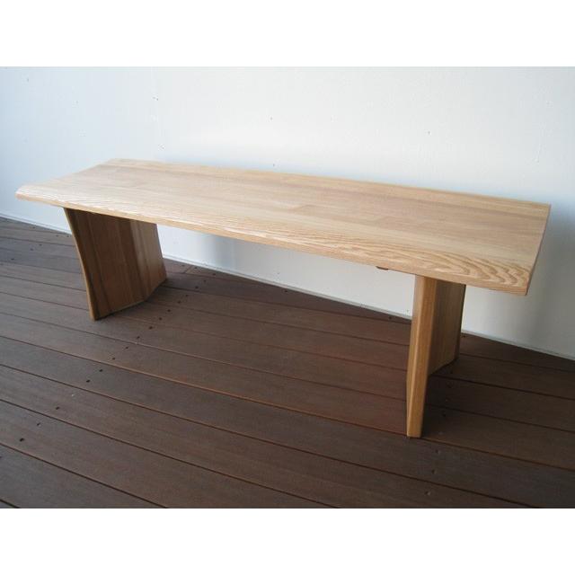 ベンチ 一枚板 木製 タモ無垢 ベンチチェア 長椅子 北欧 天然木