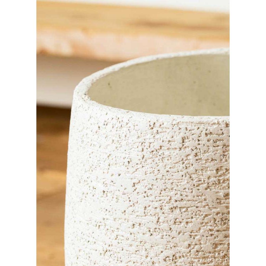 鉢カバー Eco Stone エコストーン 6号鉢用 ホワイト white 観葉植物