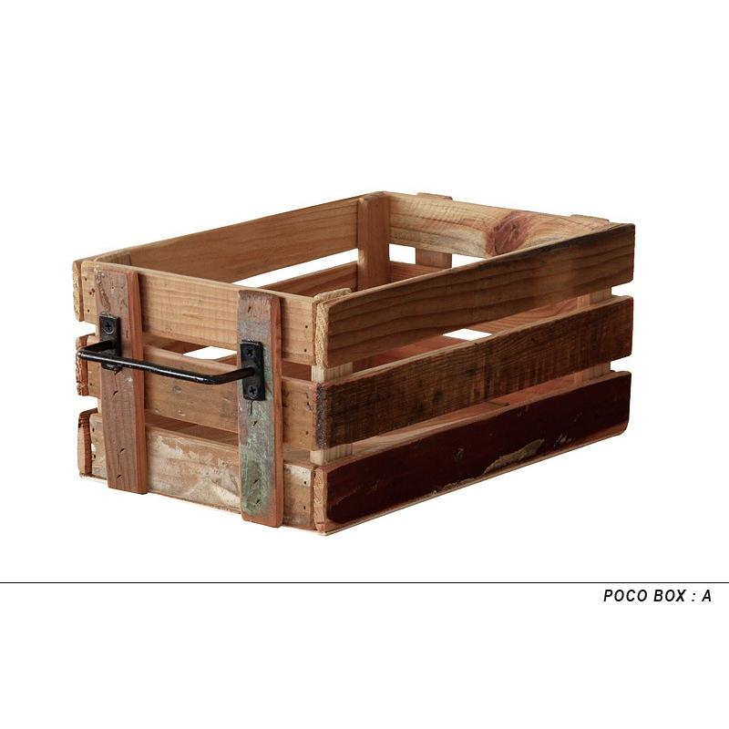 Poco Box ポコボックス Aタイプ 収納 ボックス 古材 アンティーク ヴィンテージ 北欧 おしゃれ かっこいい家具 Poco A 手づくり家具 ウッドギャラリー樹 通販 Yahoo ショッピング