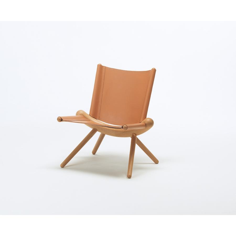 旭川家具】ヴィンテージ 木製肘掛け椅子 ブラウンクッション付き2脚セット