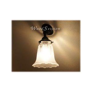 ブラケットライト灯具(CB4-B)+スリ/ガラスランプシェード(SY-110)セット ブロンズ色