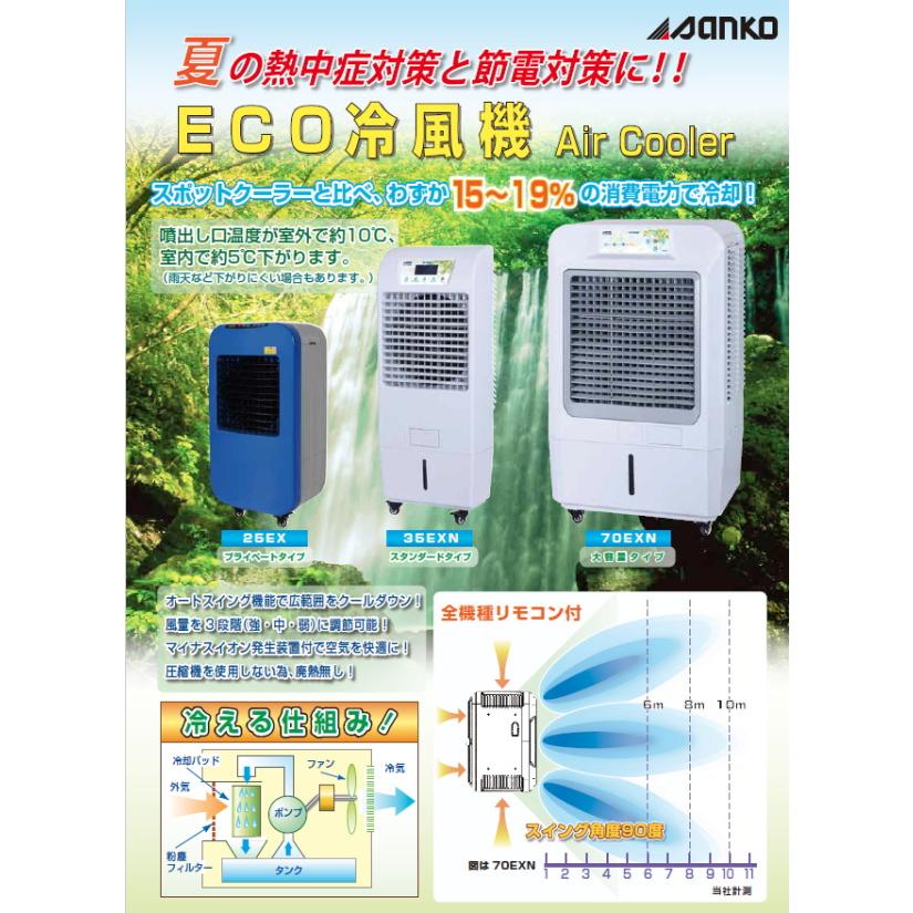 冷風機　新品 50Hz] サンコー ECO 冷風機 25EX 50ヘルツ 東日本地域用 業務用冷風機