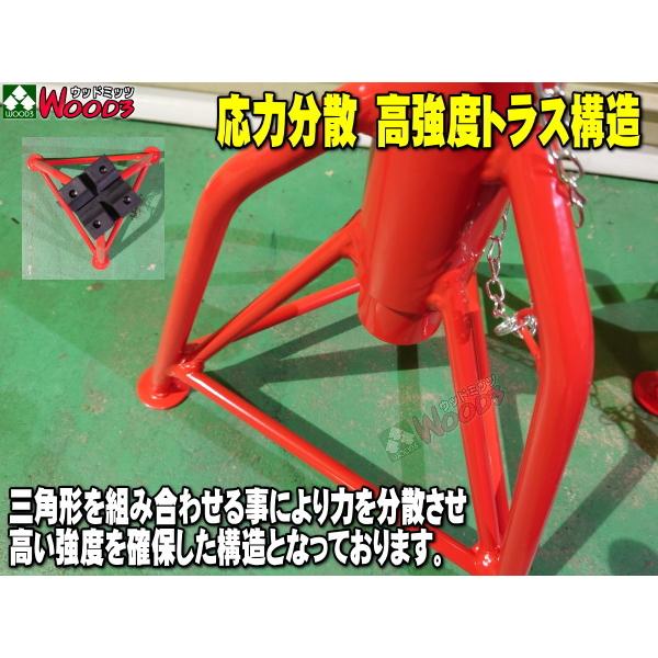 2基セット] 3t ウマ ジャッキスタンド ゴム受けタイプ RD-300RPBX ALL