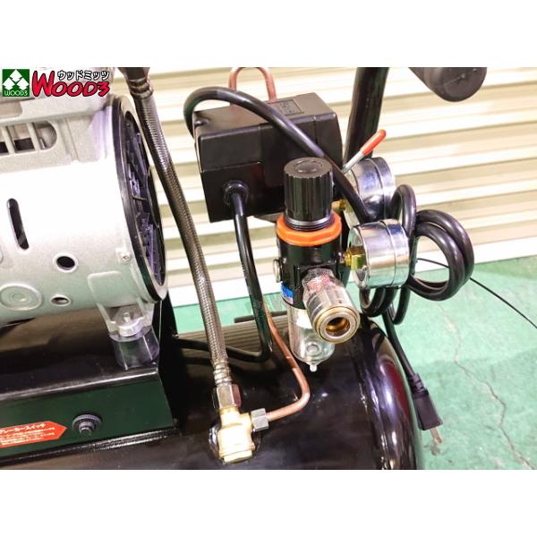 1馬力 24L エアーコンプレッサー 静音 オイルレスコンプレッサー (単品