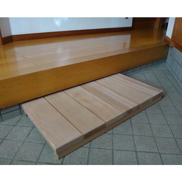 玄関用ステップロング 日本製 木製玄関靴脱ぎ台 T 0008 ウッドデッキと木物屋 通販 Yahoo ショッピング