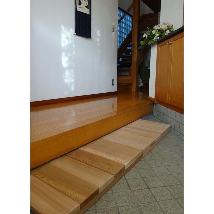 玄関用ステップ 日本製 木製玄関靴脱ぎ台 T 3800 ウッドデッキと木物屋 通販 Yahoo ショッピング