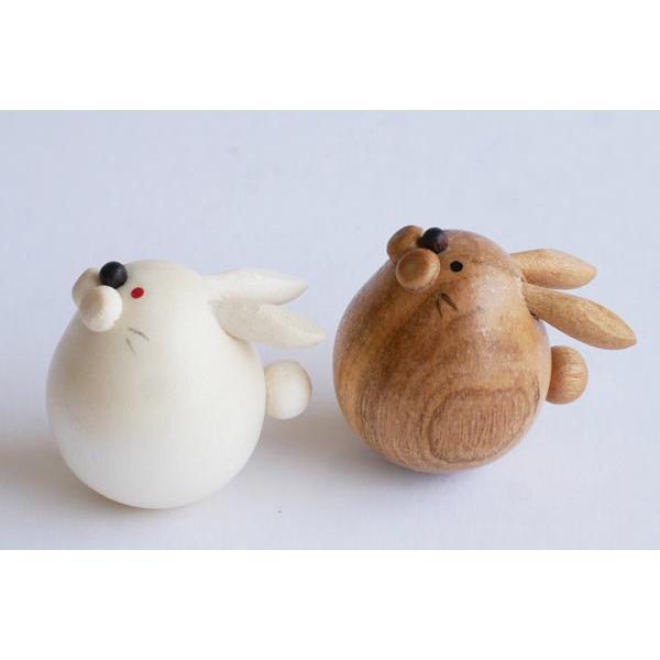 起き上がりウサギ2023(セットではありません) 木製干支置物